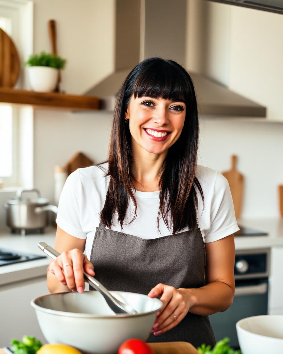 Portrait of the chef in her kitchen
